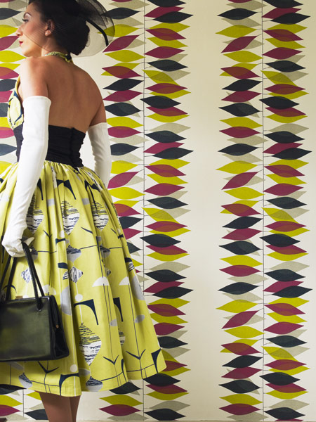50s Miro Wallpaper by Sanderson