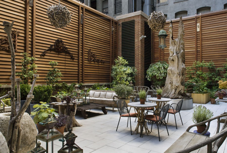 The sculpture garden