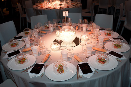 Opening Gala Dinner tables