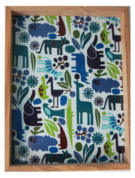Fabric in frame