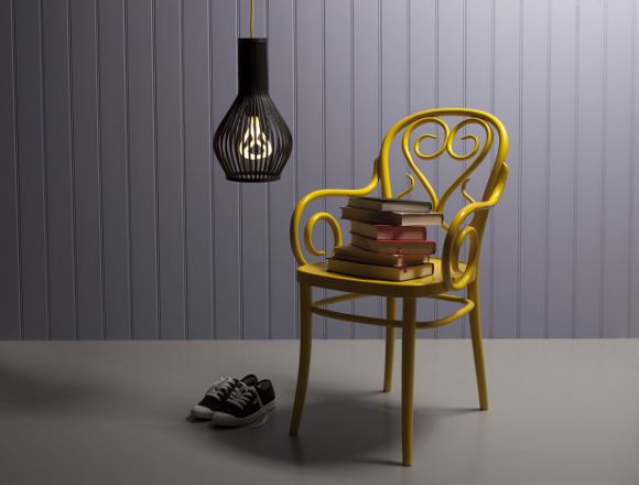 Plumen bulb with shade
