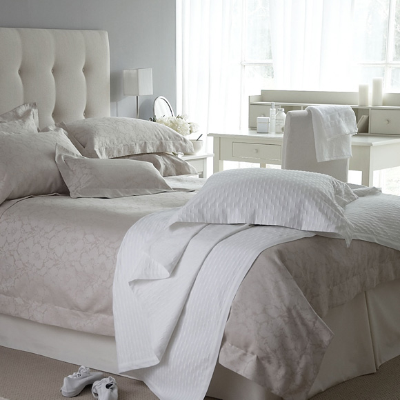 White bed linen