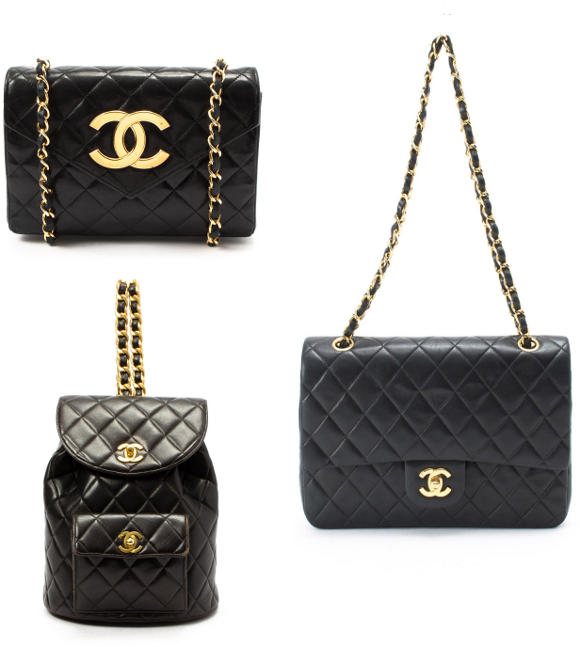chanel black bags