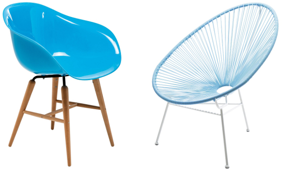 Blue KARE chairs