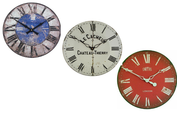 Distressed clocks