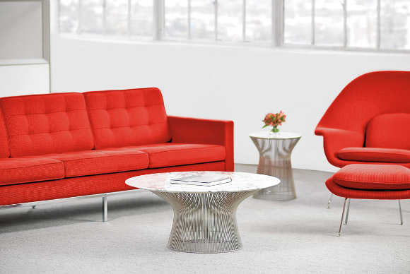 Florence Knoll Sofa and Womb chairs