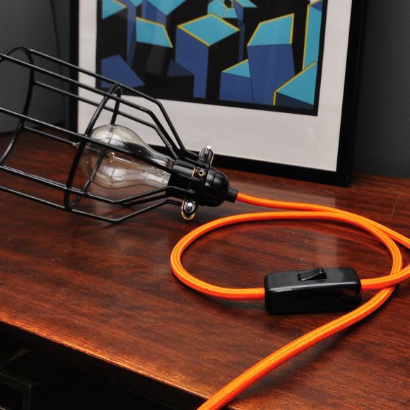 Caged-Lamp-Orange