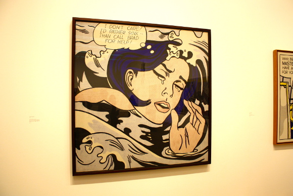 Drowning girl
