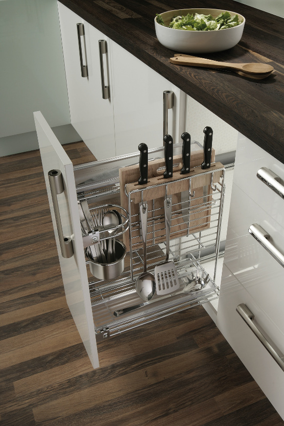 Hideawa-kitchens. Betta Living multipurpose pull out unit