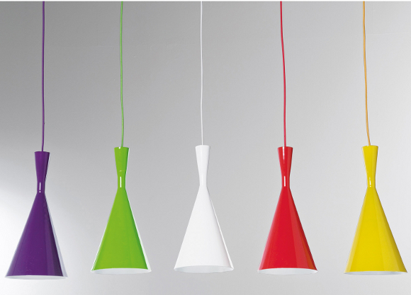 Pendants. Add colour to your kitchen
