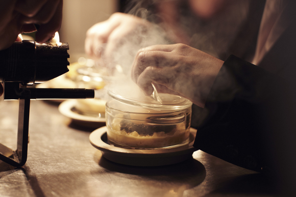 Three Chimneys food