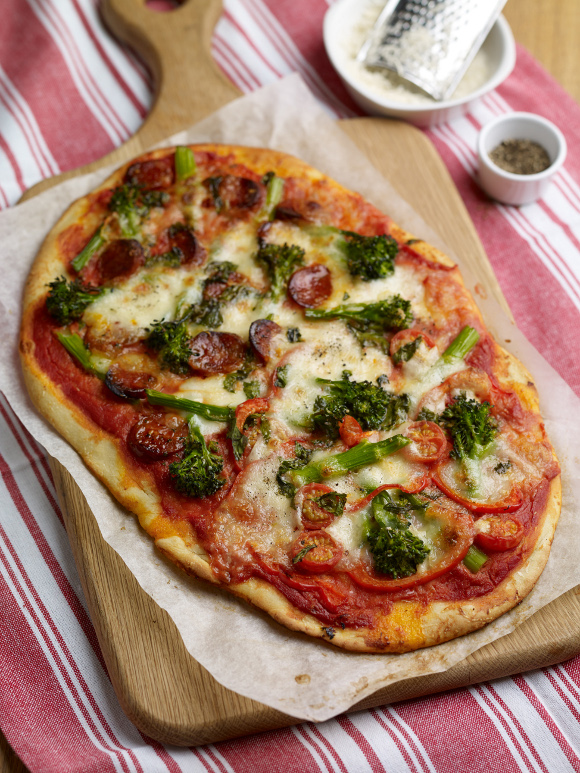 chorizo pizza
